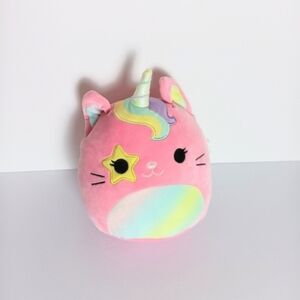 Squishmallows Sienna the Caticron Super Soft Pink Plush with Green Accent NWOT